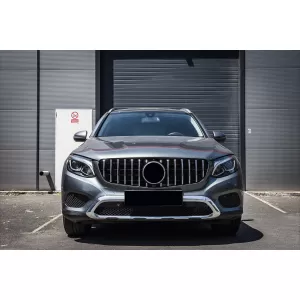 Grila Centrala Black compatibil cu Mercedes GLC X253 C253 2015-2018 GT R Panamericana Look Crom-image-6094097