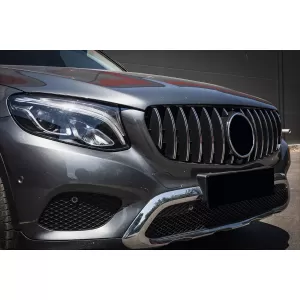 Grila Centrala Black compatibil cu Mercedes GLC X253 C253 2015-2018 GT R Panamericana Look Crom-image-6094099