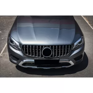Grila Centrala Black compatibil cu Mercedes GLC X253 C253 2015-2018 GT R Panamericana Look Crom-image-6094100
