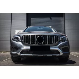Grila Centrala Black compatibil cu Mercedes GLC X253 C253 2015-2018 GT R Panamericana Look Crom-image-6094101