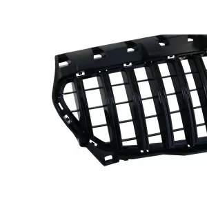 Zentral Grille für Mercedes CLA C117 X117 W117 2013-2018 GT-R Look Alles Schwarz-image-6042778