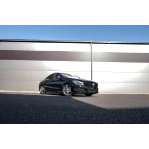 Zentral Grille für Mercedes CLA C117 X117 W117 2013-2018 GT-R Look Alles Schwarz-image-6075093
