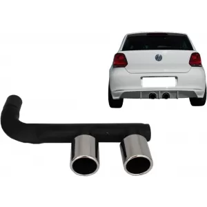 Komplett kipufogórendszer VW Polo 6R (2009-2018) R400 R-Design, R-Line hátsó lökhárítóhoz-image-6106837