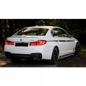 Difuzor Bara Spate compatibil cu BMW Seria 5 G30 G31 (2017+) M Performance Design Negru Lucios-image-6043659