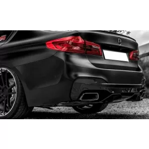 Difuzor Bara Spate compatibil cu BMW Seria 5 G30 G31 (2017+) M Performance Design Negru Lucios-image-6043662