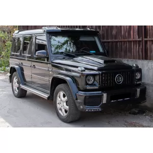Lumini de zi dedicate LED DRL Mercedes G-class W463 (1989-2012) G65 Design Negru-image-6045142