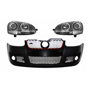 image-66-Предна Броня с Ксенон Look Фарове RHD, подходящи за VW Golf 5 V Mk5 (2003-2007) Jetta (2005-2010) TFSI Дизайн
