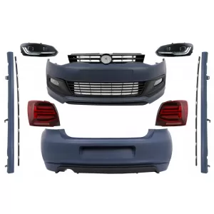 image-64-Kompletan komplet karoserije s Prednja svijetla i stražnjim svjetlima Full LED prikladnim za VW Polo 6R (2009. kasnije) R-Line Dizjan