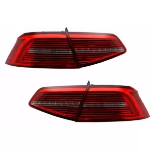 Full LED Фарове с LED Задни светлини , подходящи за VW Passat B8 3G (2014-2019) Matrix R линия с последователни Динамичен Въртящи се светлини-image-6043364