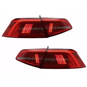 Full LED Фарове с LED Задни светлини , подходящи за VW Passat B8 3G (2014-2019) Matrix R линия с последователни Динамичен Въртящи се светлини-image-6043366
