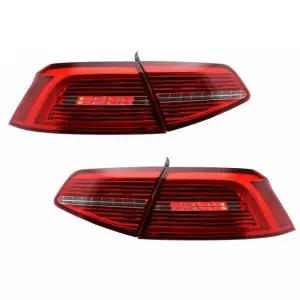 Full LED Фарове с LED Задни светлини , подходящи за VW Passat B8 3G (2014-2019) Matrix R линия с последователни Динамичен Въртящи се светлини-image-6043367