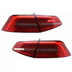 Full LED Фарове с LED Задни светлини , подходящи за VW Passat B8 3G (2014-2019) Matrix R линия с последователни Динамичен Въртящи се светлини-image-6043370
