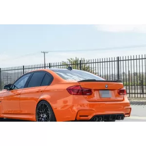 Kit Mirror Covers and Trunk Spoiler suitable for BMW 3 Series F30 (2011-2018) M4 Design Real Carbon