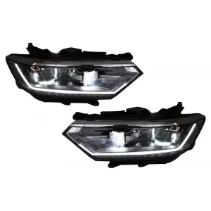 Front Bumper suitable for VW Passat B8 3G (2015-2018) R-Line with Headlights LED Matrix with Sequential Dynamic Turning Lights