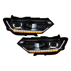 Front Bumper suitable for VW Passat B8 3G (2015-2018) R-Line with Headlights LED Matrix with Sequential Dynamic Turning Lights