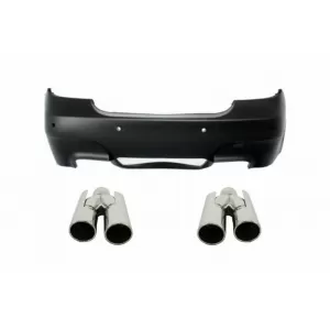 Parachoques para BMW 5er E60 03-07 Puntas escape Alerón maletero M5 Look-image-6043470