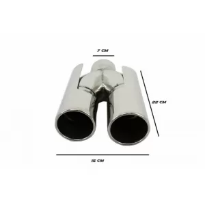 Parachoques para BMW 5er E60 03-07 Puntas escape Alerón maletero M5 Look-image-6043478