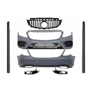 image-5-Kit carrozzeria per Mercedes E W213 13-16 GTR E43 E53 Look Griglia Paraurti