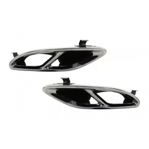 Kit Exterior Complet cu Grila Centrala si Ornamente compatibil cu Mercedes E-Class W213 (2016-2019) E43 E53 Sport Line Design Crom-image-6043848