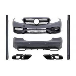 image-68-Body Kit prikladan za Mercedes E-klasu W212 Facelift (2013-2016) s vrhovima ispušnog lonca E63 A-Design Sjajna crna Edition