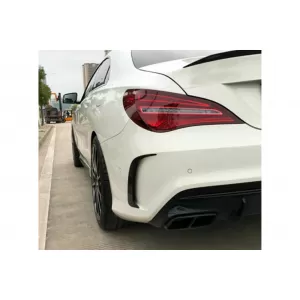 Rear Bumper Flaps Side Fins Flips suitable for Mercedes CLA W117 (2014-2018) Carbon Edition