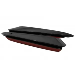 Rear Bumper Flaps Side Fins Flics suitable for Mercedes C Class W205 (2014-2020) Piano Black