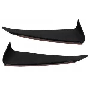 Rear Bumper Flaps Side Fins Flics suitable for Mercedes C Class W205 (2014-2020) Piano Black