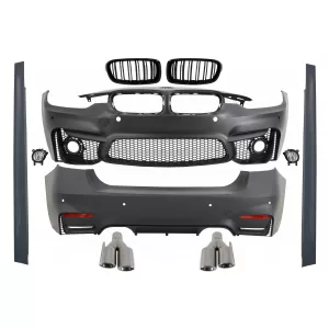 image-64-Body Kit BMW F30 (2011-) EVO II M3 M-Power dizájn, lökhárító, ködlámpa, hűtőrács, kipufogóvég, SRA nélkül
