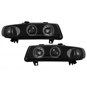 image-77-Prednja svijetla prikladna za SEAT Leon (1999-2004) / Seat Toledo (1999-2004) Angel Eyes Black CCFL