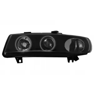Faruri compatibile cu SEAT Leon (1999-2004) / Seat Toledo (1999-2004) Angel Eyes Black CCFL-image-6044932