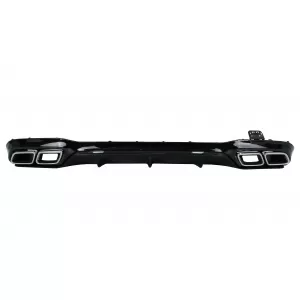 image-1-Stoßstangen Diffusor Endrohre Chrom für Mercedes E W213 2016-2019 E63 Look