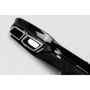 Difuzor Bara Spate cu Ornamente tobe Crom compatibil cu Mercedes E-Class W213 (2016-2019) E63 Design-image-6044641