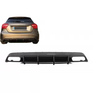 image-53-Heckdiffusor für Mercedes W176 A-Klasse 13-18 A45 Facelift Look