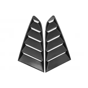 Lamellen Seitenfenster Louvers für Ford Mustang Mk6 VI 15-19 Mattschwarz-image-6047003