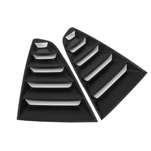 Lamellen Seitenfenster Louvers für Ford Mustang Mk6 VI 15-19 Mattschwarz-image-6047004