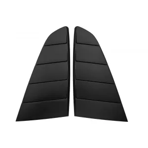 image-8-Paar Viertelfenster Lamellen für Ford Mustang Mk6 VI 15-19 Louvers Mattschwarz