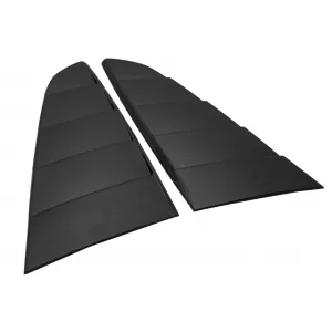 Paar Viertelfenster Lamellen für Ford Mustang Mk6 VI 15-19 Louvers Mattschwarz-image-6047022