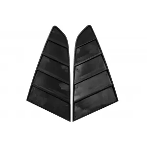 Paar Viertelfenster Lamellen für Ford Mustang Mk6 VI 15-19 Louvers Mattschwarz-image-6047027