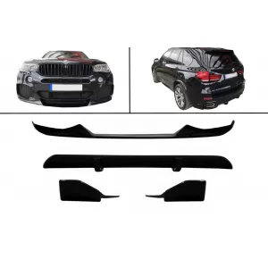 Body Kit, első lökhárító spoiler és hátsó diffúzor BMW X5 (F15) (2014-2018), Aero csomag M Technik Sport, zongoralakk fekete-image-6054259