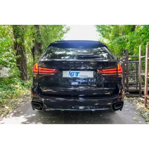 Body Kit, első lökhárító spoiler és hátsó diffúzor BMW X5 (F15) (2014-2018), Aero csomag M Technik Sport, zongoralakk fekete-image-6086368