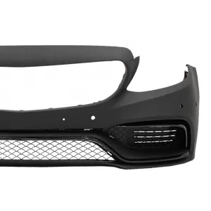 Bara Fata compatibil cu Mercedes C-Class W205 S205 (2014-2020) Limousine T-Model Coupe Cabriolet C63 Design Fara Grila Centrala-image-6046403