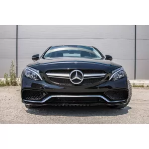 Bara Fata compatibil cu Mercedes C-Class W205 S205 (2014-2020) Limousine T-Model Coupe Cabriolet C63 Design Fara Grila Centrala-image-6064756
