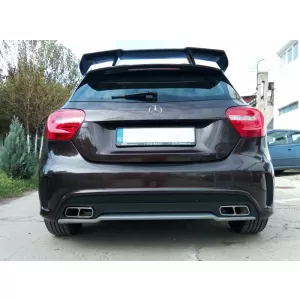 Difuzor Bara Spate cu Ornamente toba & Spioiler compatibil cu MERCEDES Benz W176 A-Class (2012-2018) A-Design-image-6044835