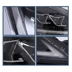 LED DRL Scheinwerfer Dynamisch Blinklicht für LEXUS IS XE20 06-13 Schwarze-image-6047682