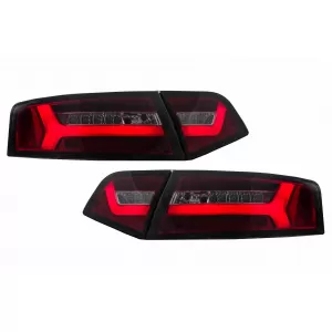 image-24-LED stražnja svjetla prikladna za Audi A6 4F2 C6 Limuzina (2008-2011) Crveni dim Facelift Dizjan sa sekvencijalnim dinamičkim svjetlima za okretanje