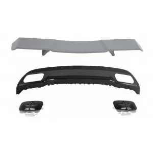 image-72-Hátsó spoiler, diffúzor és kipufogóvégek Mercedes W176 A-osztály 12+ AMG Dizájn B stílus
