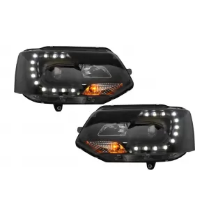 image-46-LED nappali menetfényes fényszóró VW Transporter T5 10-15 Design fekete