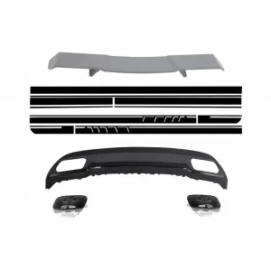 image-76-Spoiler, diffúzor és kipufogóvégek Mercedes W176 A-osztály 12+ modellekhez, matrica, Edition 1