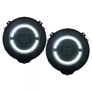 image-27-LED Scheinwerfer für Mercedes G-Klasse W463 2007-2017 Schwarz Facelift 2018 Look