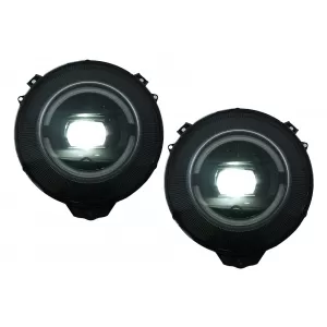 Full LED Headlights suitable for Mercedes G-Class W463 (2007-2017) Black Facelift 2018 Design